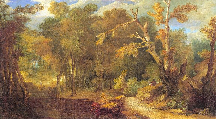 Unknown Artist Wooded Landscape